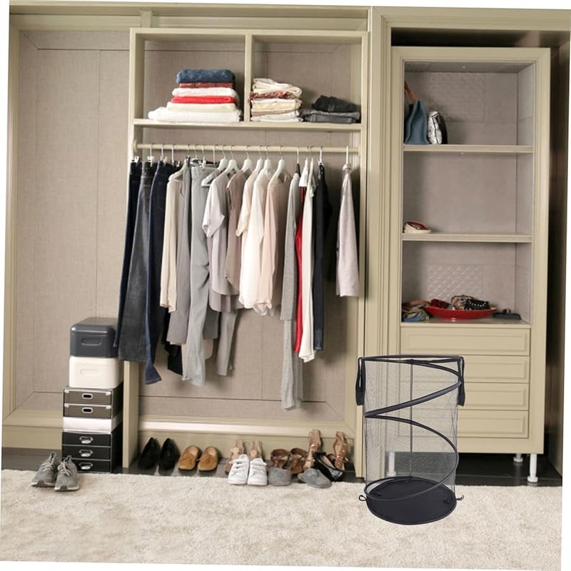 حقيبة غسيل كبيرة قابلة للطي بمقابض، سلة تخزين من البوليستر للمنزل، غرفة النوم، الحمام - Image 5