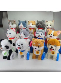 Generic USB Large Tongue Out Licking Dog Touch Barking Children Electric Toy Puppy Walking Can Bark To Learn To Talk-Color:Corgi  - Image 2