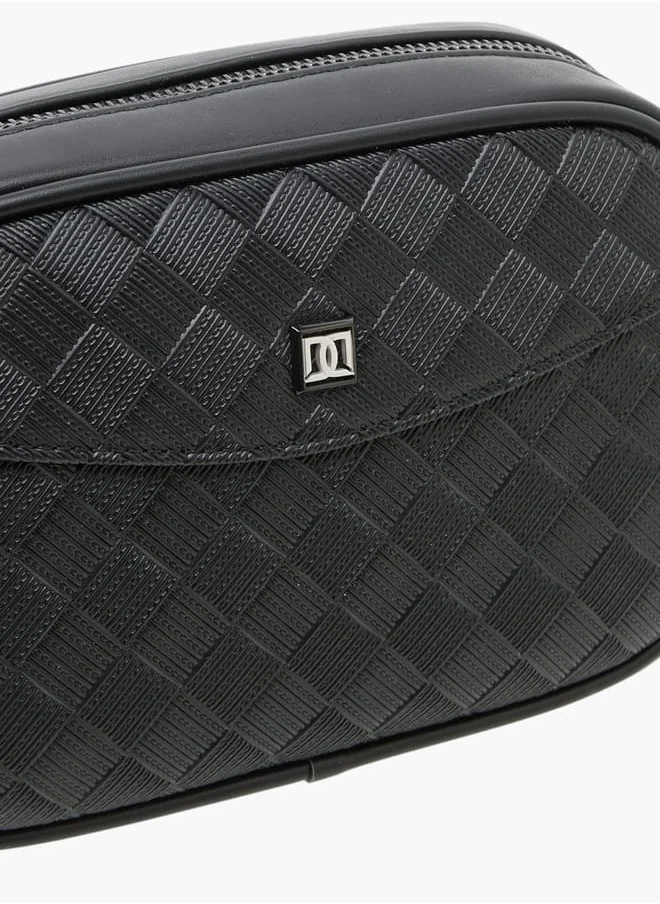 دوتشيني Textured Pouch with Zip Closure