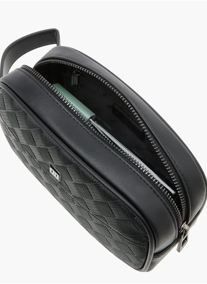 دوتشيني Textured Pouch with Zip Closure