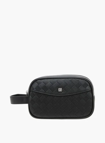 DUCHINI Textured Pouch with Zip Closure
