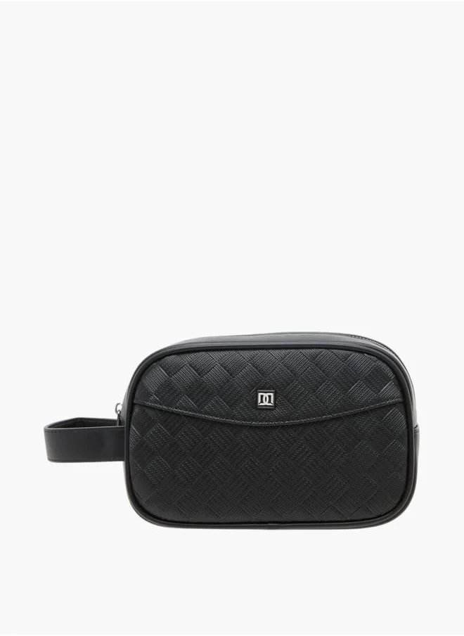 دوتشيني Textured Pouch with Zip Closure
