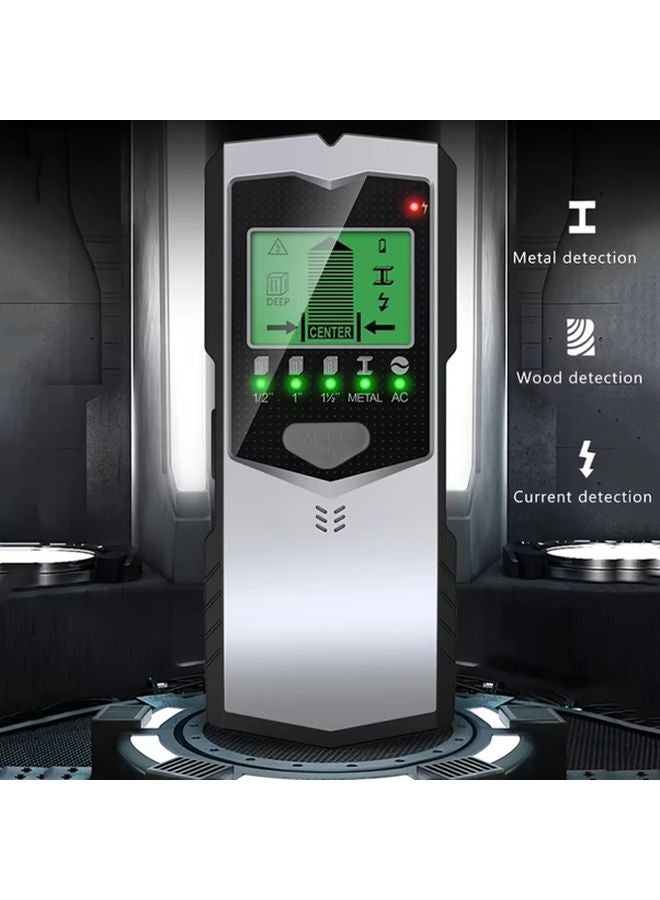 5 In 1 Wall Detector Wood Metal Stud Finder LCD Display AC Wire Scanner 1pc - Image 2