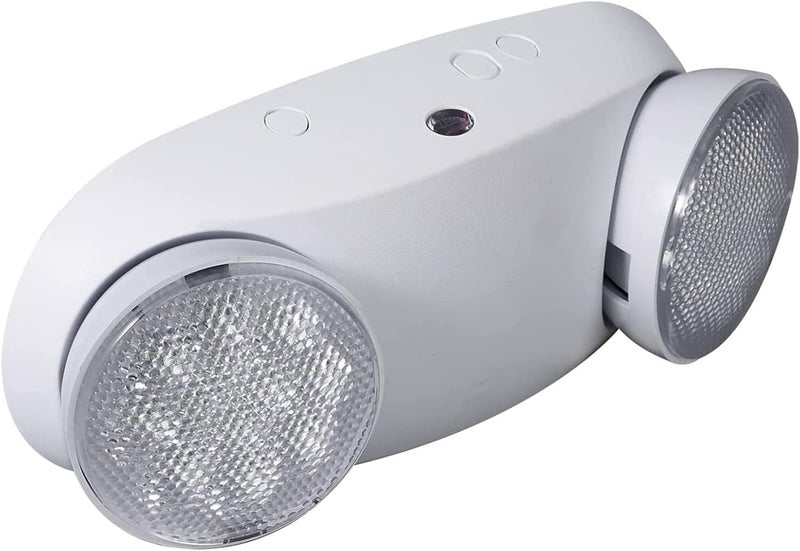LED Flying Direct Emergency Light with Two Adjustable Heads, Commercial Emergency Exit Lighting, Battery Backup for Emergency Light, AC 120-277V, UL Listed - Image 1
