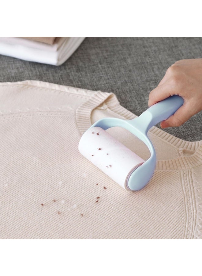 ECVV Lint Roller Remover Set, Ultra-Sticky Dog/Cat Hair Removal Tool with 360 Sheets (9 Refills + 1 Handle), Fluff Brush for Clothing, Carpets, Car Seats, and Dust Removal (Blue) - Image 4