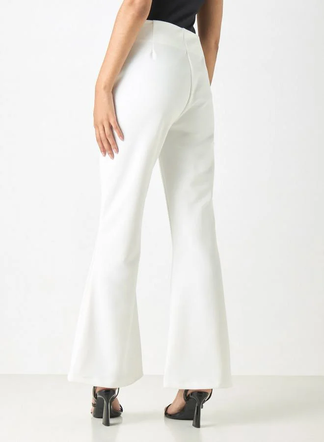 2Xtremz 2Xtremz Plain Mid-Rise Trousers with Pockets