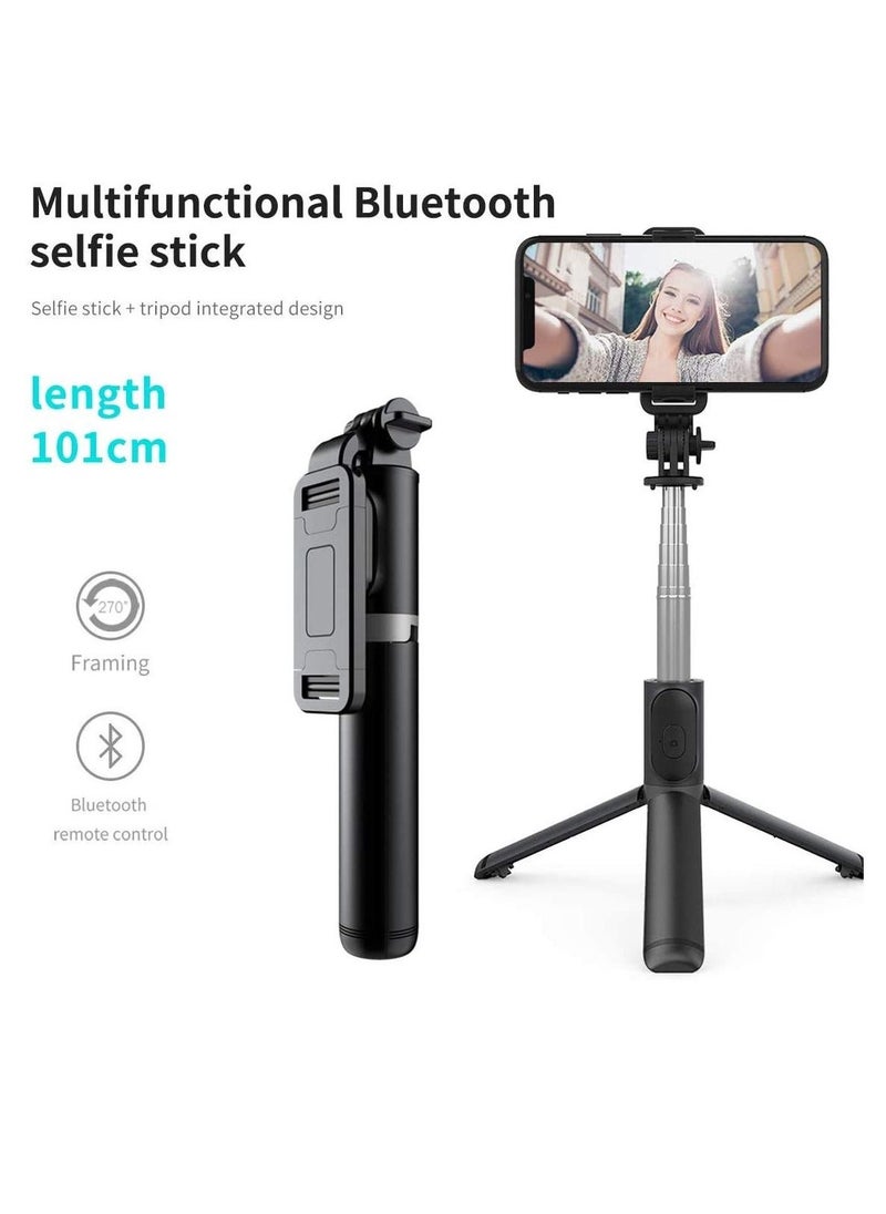 Raxoom Selfie Stick, Extendable Selfie Stick with Wireless Remote and Tripod Stand, Portable - Image 1