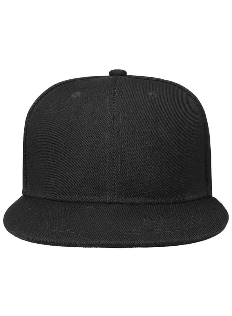 SARAOONT Snapback Flat Bim Hip-hop Hat Baseball Cap - Adjustable Unisex Dad Hat for Running, Workouts, and Outdoor Activities in All Seasons  - Image 2