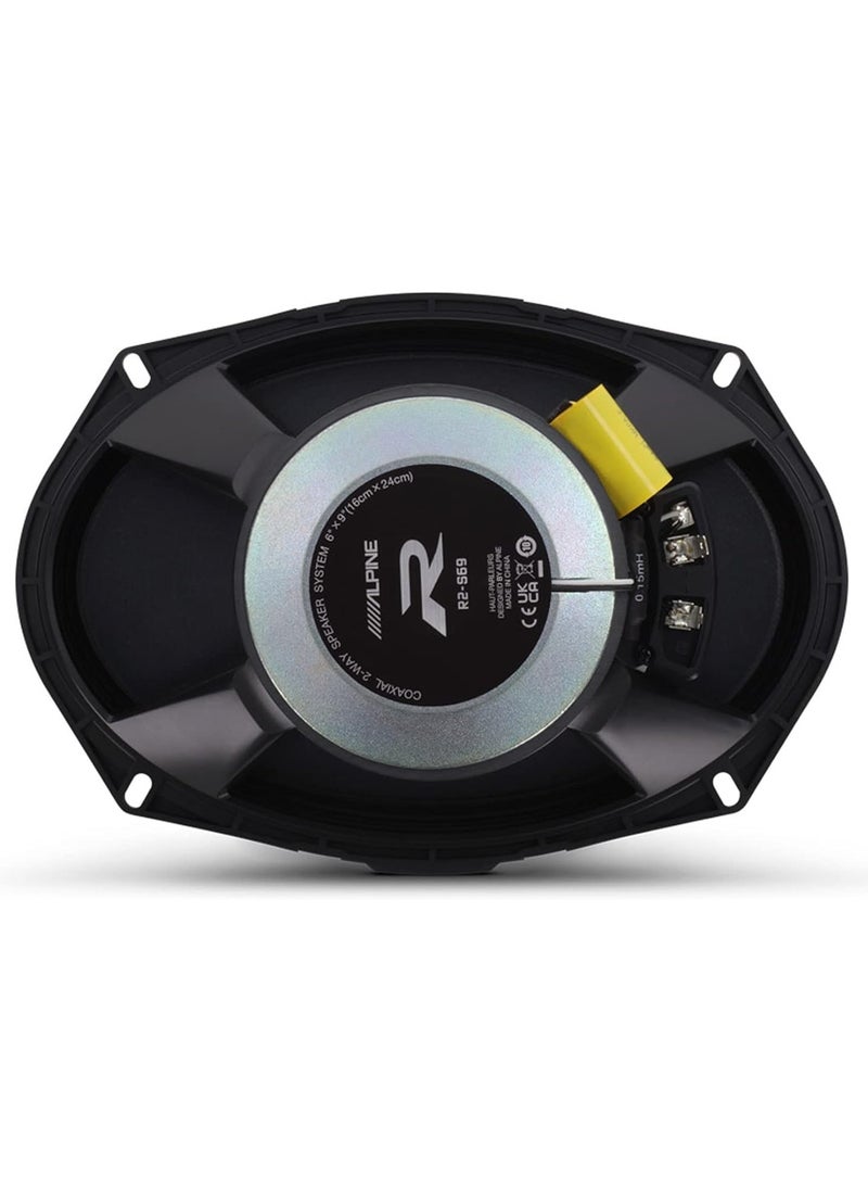 Alpine مكبرات صوت محورية ثنائية الاتجاه مقاس 6×9 بوصة من سلسلة R R2-S69 بقوة قصوى 300 وات  - Image 4