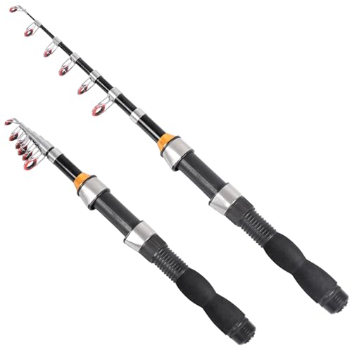 RESTCLOUD Telescopic Collapsible Fishing Rod Small Extendable Saltwater and Freshwater Lightweight Compact 49 Feet - Image 1