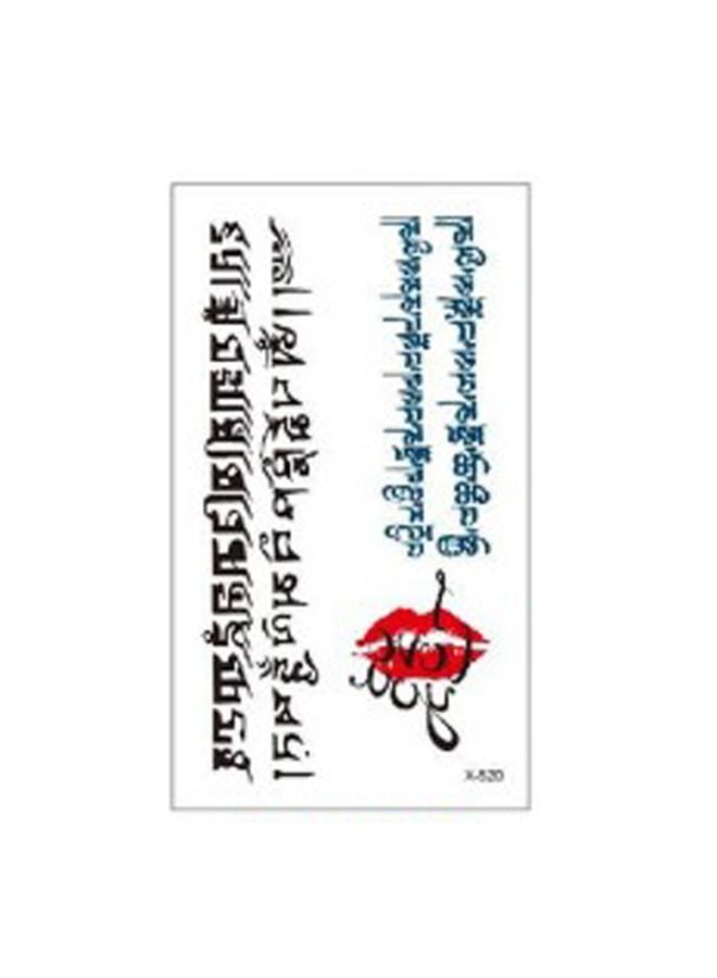 5esha Fashion Language Tattoo Sticker - Image 1