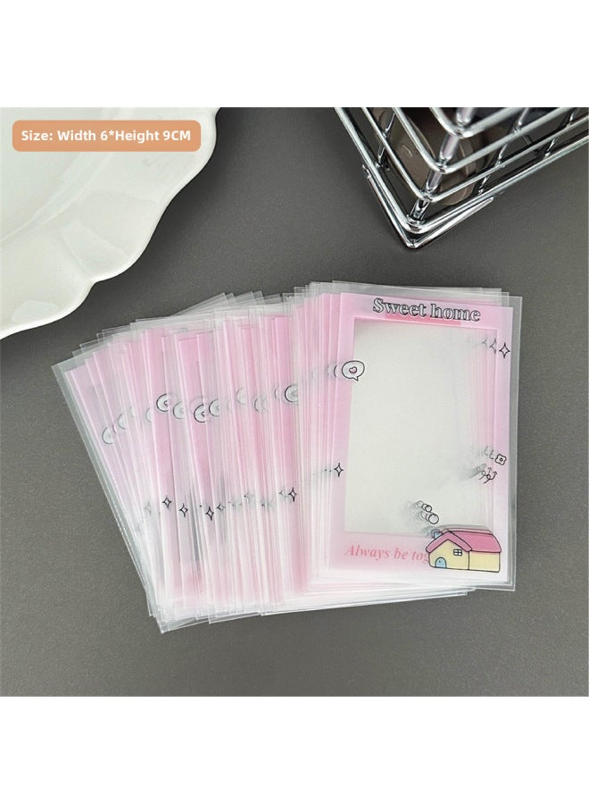 Tengyi New Original Cute Cartoon Small Card Holder Girl Star Aidou Photo Protection Card Film Packing Bag