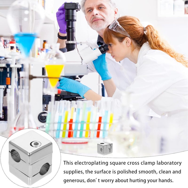 كلاراكو مشبك متقاطع مربع من كلارك للطلاء الكهربائي، معدات مختبرية، حامل مشبك للمختبرات، حامل مشبك للطلاء الكهربائي، مشبك مختبر، مشبك برأس مربع، مستلزمات مختبرية، فولاذ مقاوم للصدأ - Image 5