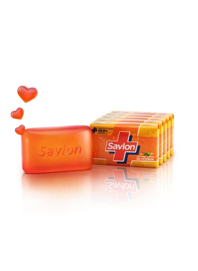Savlon Moisturizing Glycerin soap bar with germ protection, Pack of 5-120g each - Image 5