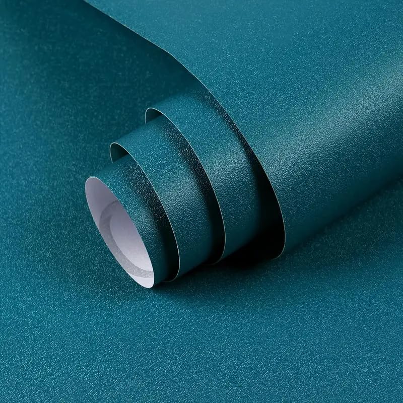 FOKRIM Green Wallpaper for Wall Sticker for Home,Office 45.5x305cm 14 SQFT Sticker Peel and Sticker Removable Self Adhesive Waterproof (Pack of 1) - Image 1