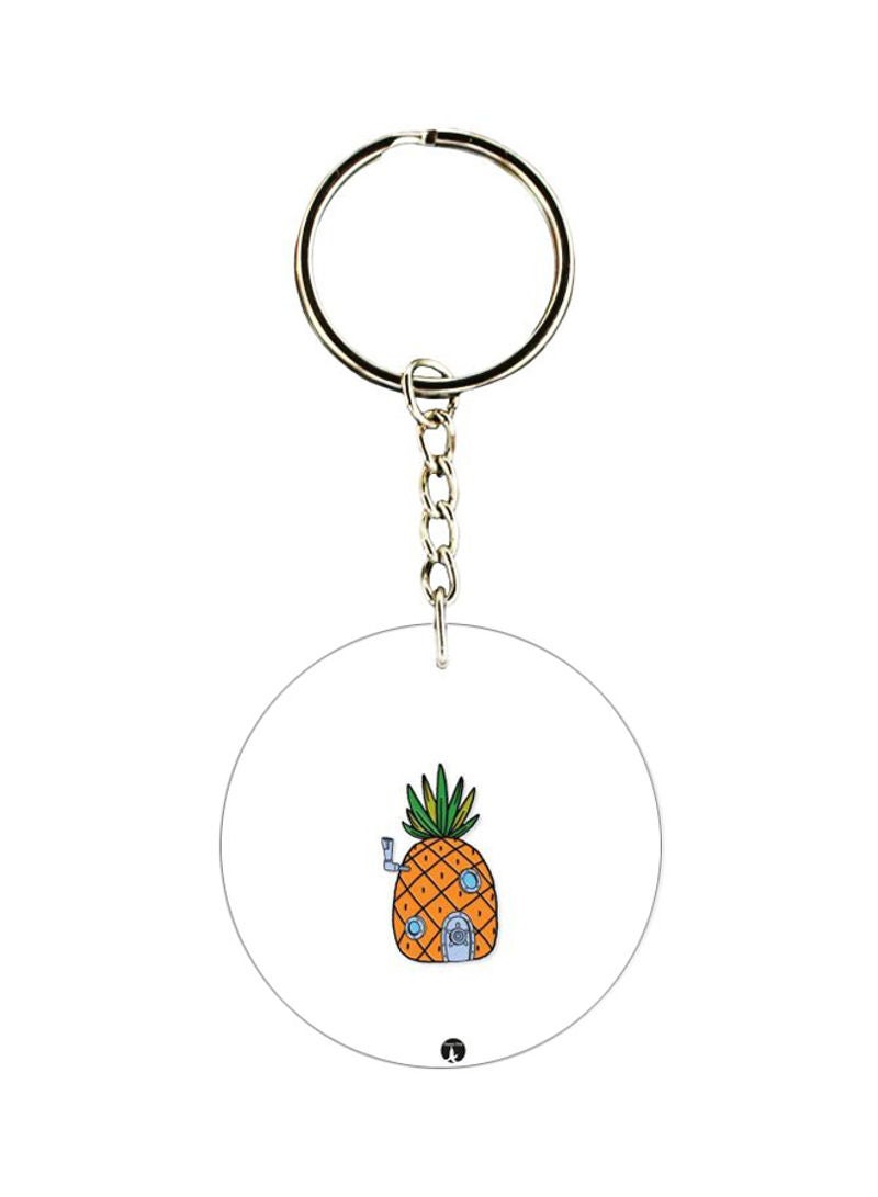 RKN SpongeBob's Pineapple House Printed Double Sided Keychain