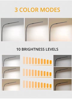 LOOPITYS LED Desk Lamp, Swing Arm Architect Task Lamp with Long Flexible Gooseneck, 3 Color Modes, and USB Adapter, Dimmable Desk Light for Home/Office/Drafting/Reading/Piano  - Image 4