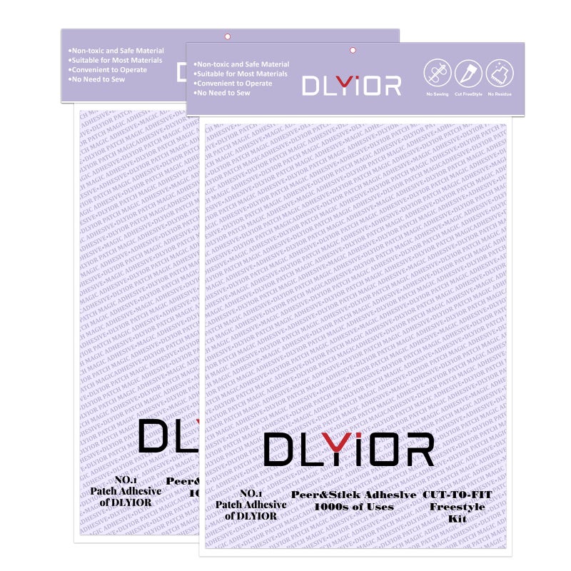 Patch Magic Adhesive Washable DoubleSided Glue for Iron On Patches and Cut to Fit Freestyle Girl Scout Patches Kit2 Pack