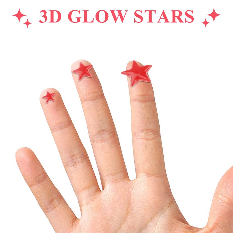 Meschett Glow in The Dark Stars Decals Decor 633 Pcs Luminous Dot Stars, 3D Starry Stars Glow in The Dark Stickers for Ceiling or Wall and Bedroom DÃ©cor - Image 4