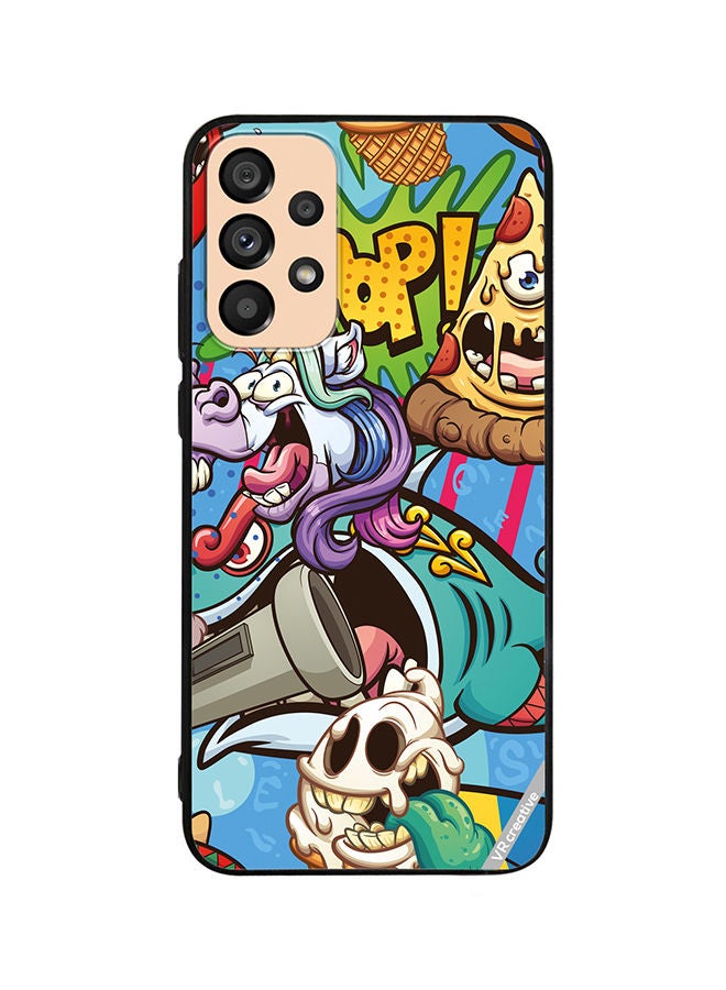 VR CREATIVE Protective Case Cover For Samsung Galaxy A23 Cartoon Design Multicolour - Image 1