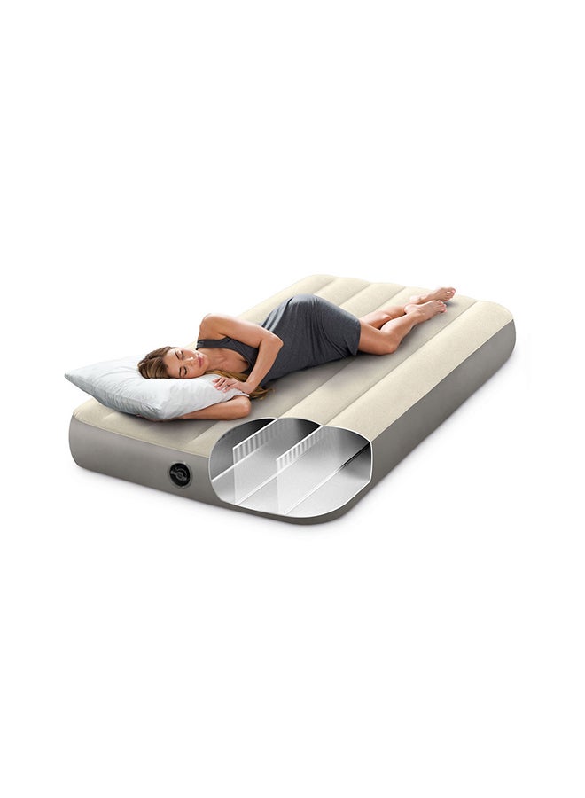 INTEX Dura Beam Series Single High Airbed Twin Size combination White/Grey - Image 5