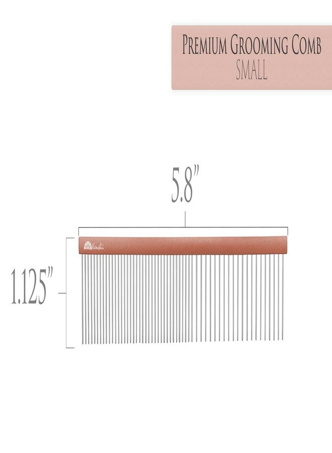 Kenchii Premium Satin Rose Gold Grooming Combs (Small) - Image 2