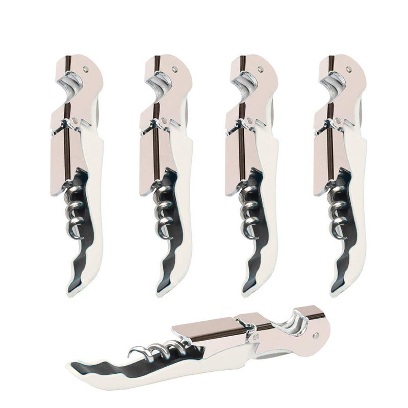 Kit-Home Professional Waiter Corkscrew Wine Openers Set 4 PCSUpgraded With Heavy Duty Stainless Steel Hinges Wine Key for Restaurant Waiters Sommelier Bartenders