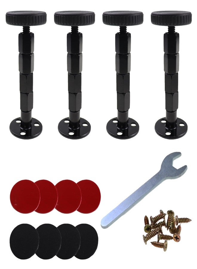Nihfien 4PCS Bed Frame Anti-Shake Tool, 1.18-4.9Inch Adjustable Threaded Headboard Stoppers, Telescopic Support Stabilizer for Wall Bed Cabinet Sofa Table Furniture (30-124mm) - Image 1