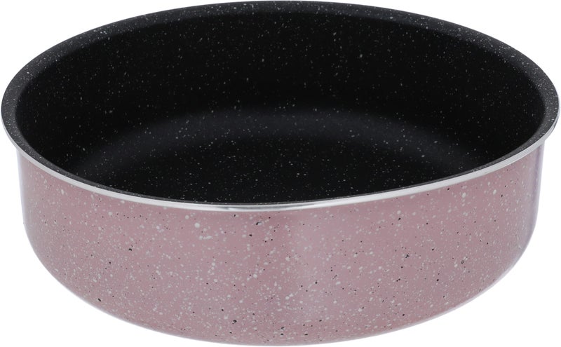 Rocky Al Saif Gallery Granite Oven Tray, 22 cm, Round - Pink - Image 2