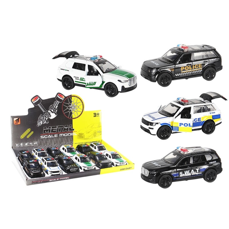Police Swat 1/36 Diecast Models (4 Models) - 3642D - Image 1