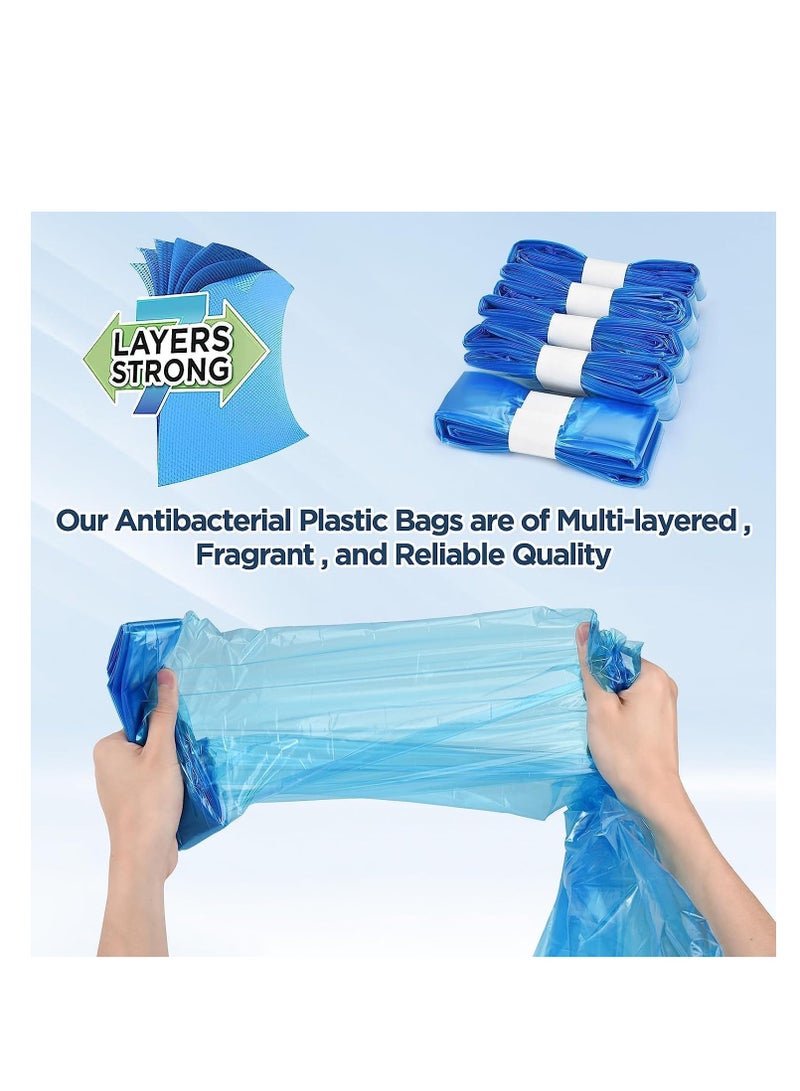SYOSI 6 Pcs Nappy Bin Refills, Nappy Disposal Bags Compatible with Angelcare, Tommee Tippee and Spross Refill Cassettes, Maximum Capacity of 280 Nappies, Isolate Odors, Made of New PE Materials - Image 5
