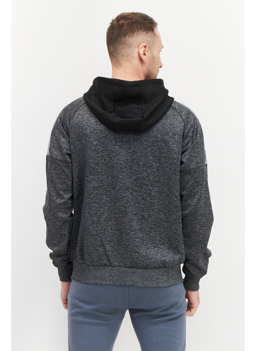 Men Hooded Full Zipper Heather Sweatshirt, Dark Grey Combo - pzsku/ZD7DACCDF5B88295CCEDCZ/45/_/1737643069/39d9ff4b-dded-4f4b-b09d-6560fdb2c79b