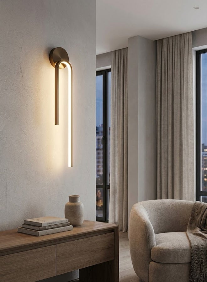  سبولكس سبولوكس للإضاءة العصرية، إضاءة جدارية، باللون الأسود، الطول ٦٠ سم، مناسبة لغرفة المعيشة وغرفة الطعام وغرفة النوم والحمّام - Image 2