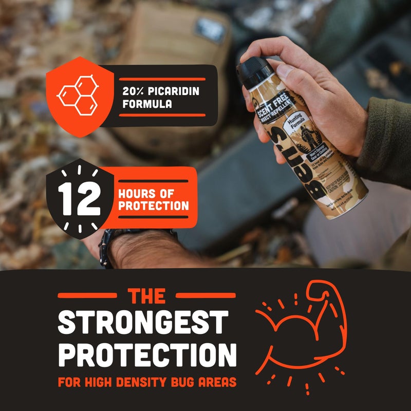Ben's Hunting Formula - Tick & Mosquito Repellent for Up to 12 Hours of Protection - 20% Picaridin Bug Spray with EcoSpray Fine Mist Sprayer - Sweat-Resistant - 6 oz (3 Pack) - Image 3