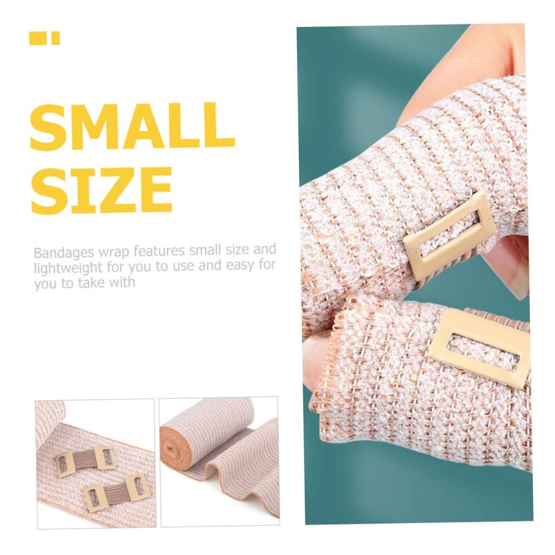 Elastic Compression Bandage 2 Rolls Breathable Wrap For Thigh Foot Hand Head Sports - Image 3