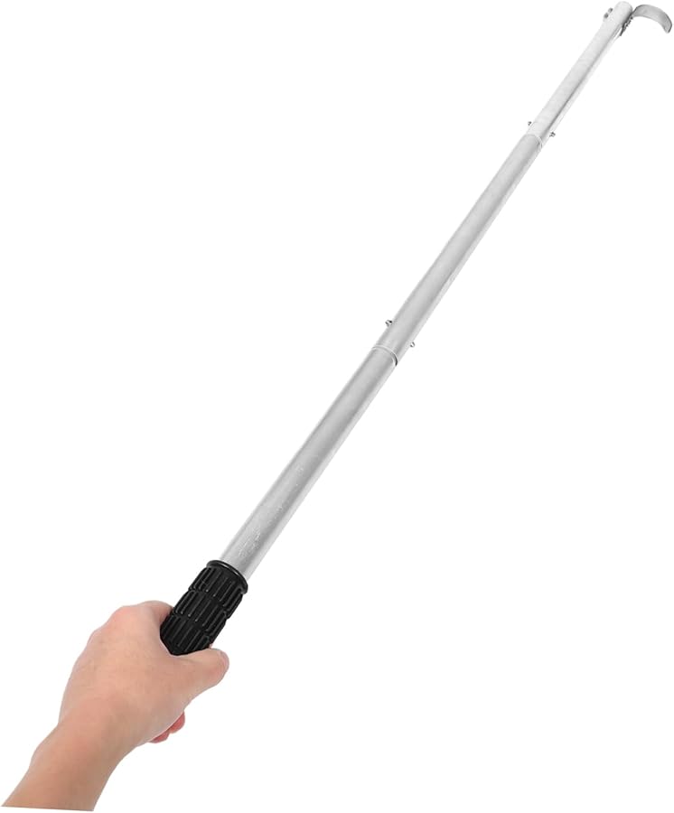 Stainless Steel Attic Ladder Pull Down Hook Tool Extension Rod for High Access - Image 4