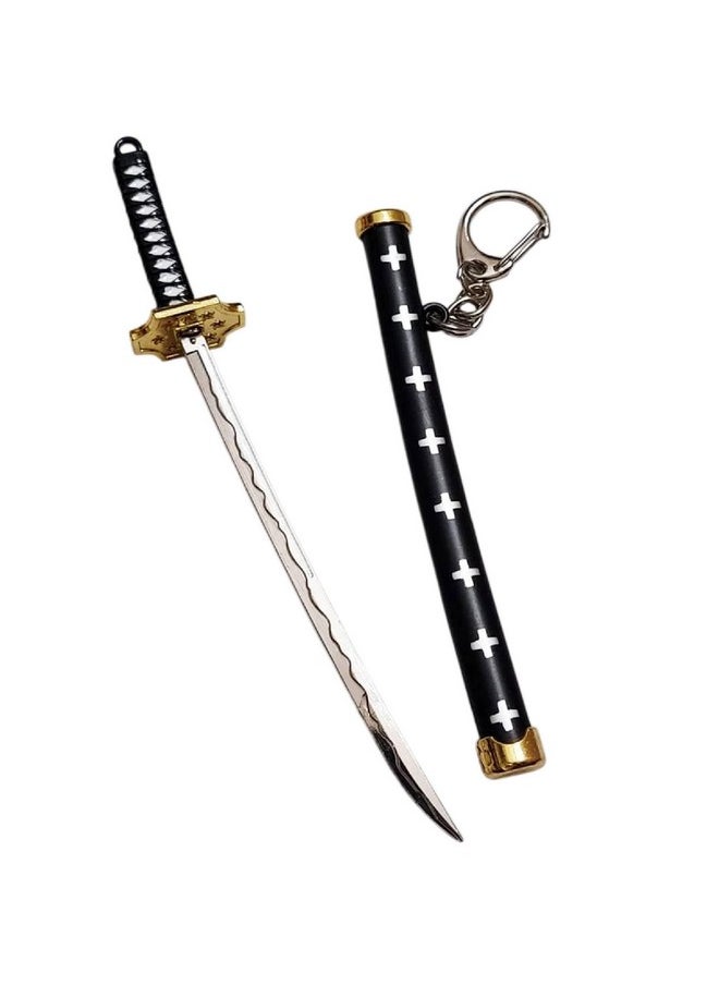 Generic SHAKTISM 15cm Mini ONE Piece Anime Zoro Mini Katana Sheathed Alloy, Collectible Toy Model, Anime Merchandise - 6inchcha (6inKatana_KT2)  - Image 1