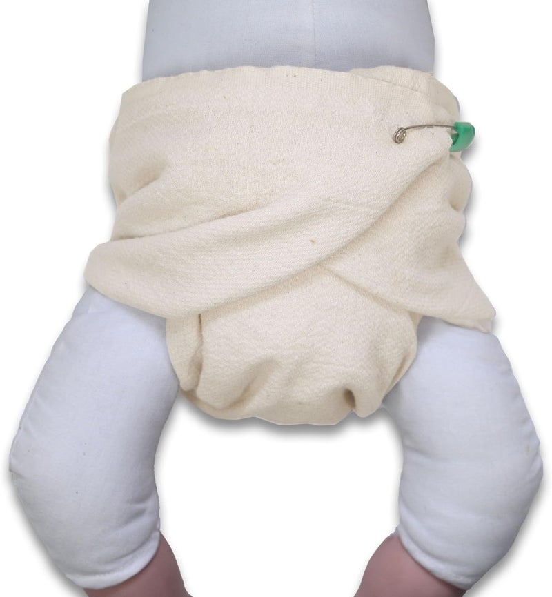 OsoCozy - Organic Flat Cloth Diapers (Dozen) - 27 x 30.5 - One-Layer Nappies Made of Soft, Durable 100% Birdseye Cotton - The Best Organic Diapers - Sold by The Dozen. - Image 5