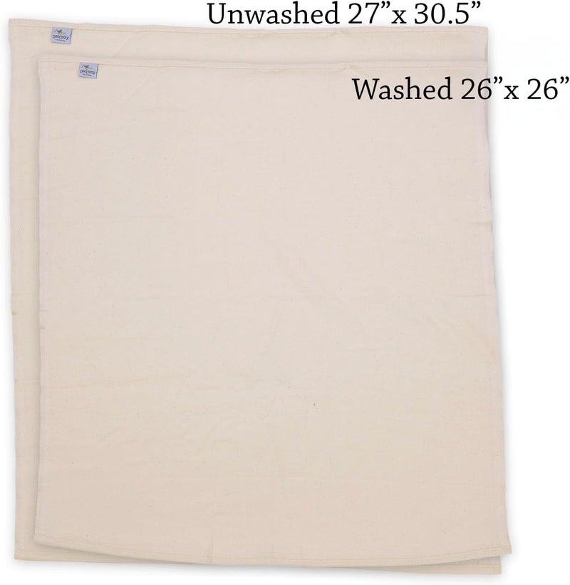 OsoCozy - Organic Flat Cloth Diapers (Dozen) - 27 x 30.5 - One-Layer Nappies Made of Soft, Durable 100% Birdseye Cotton - The Best Organic Diapers - Sold by The Dozen. - Image 3