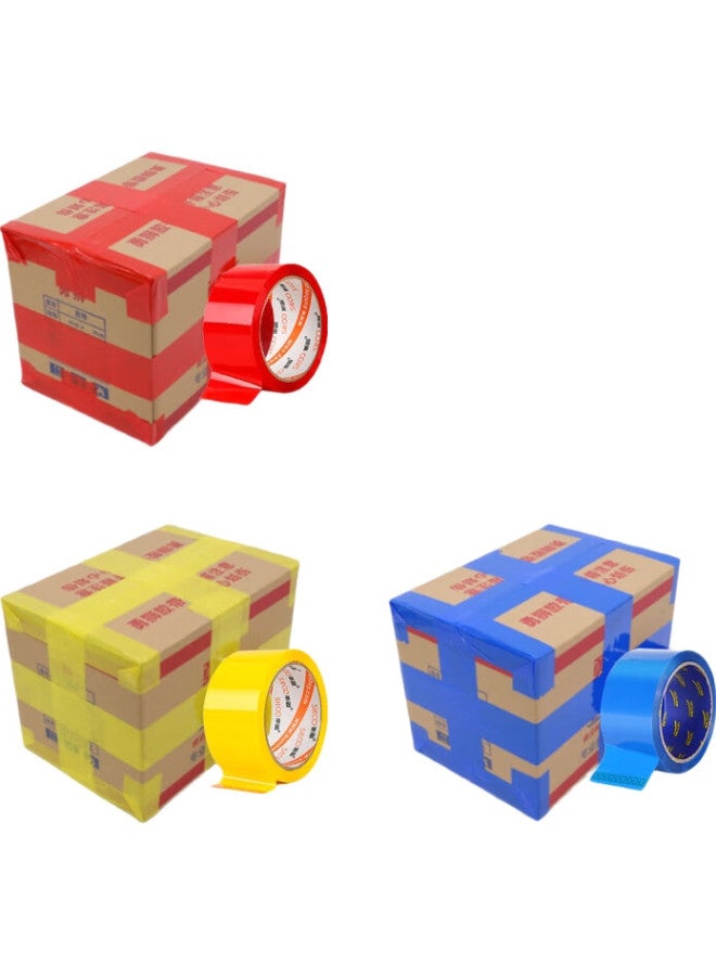 Sitoo Colored Tape, Labeling Classification Tape, Packaging Tape, Express Delivery Tape, Transparent Tape, Green, 48Mm*50M, 3 Rolls - Image 1