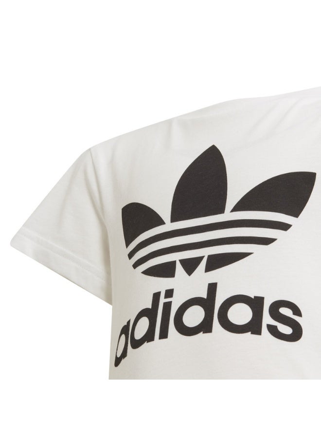 Adidas adidas TREFOIL TEE White Originals Kids T-SHIRTS  - Image 5