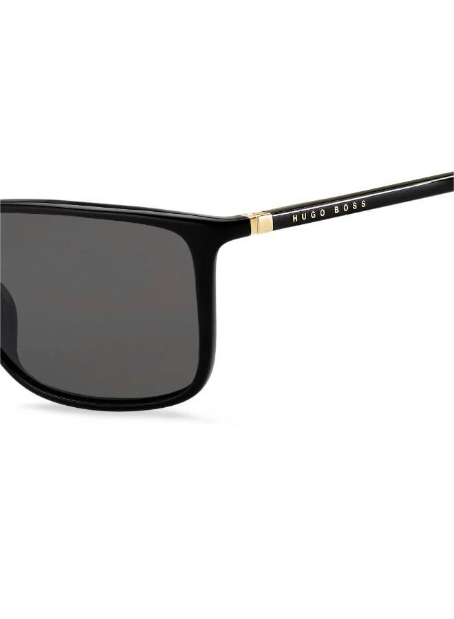 BOSS Men's UV Protection Sunglasses Boss 0665/S/It Black 42.5 - Lens Size: 57 Mm