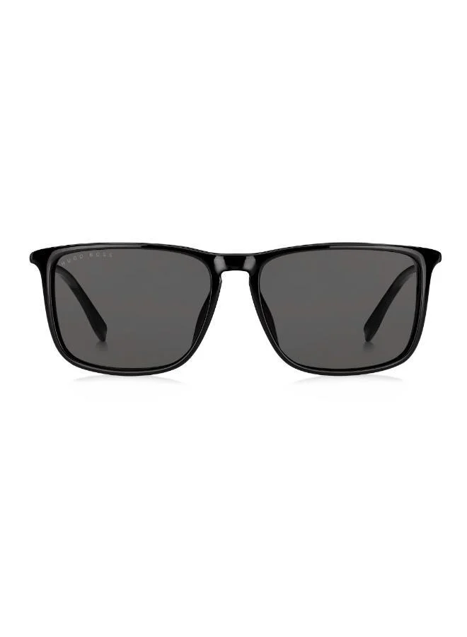 BOSS Men's UV Protection Sunglasses Boss 0665/S/It Black 42.5 - Lens Size: 57 Mm