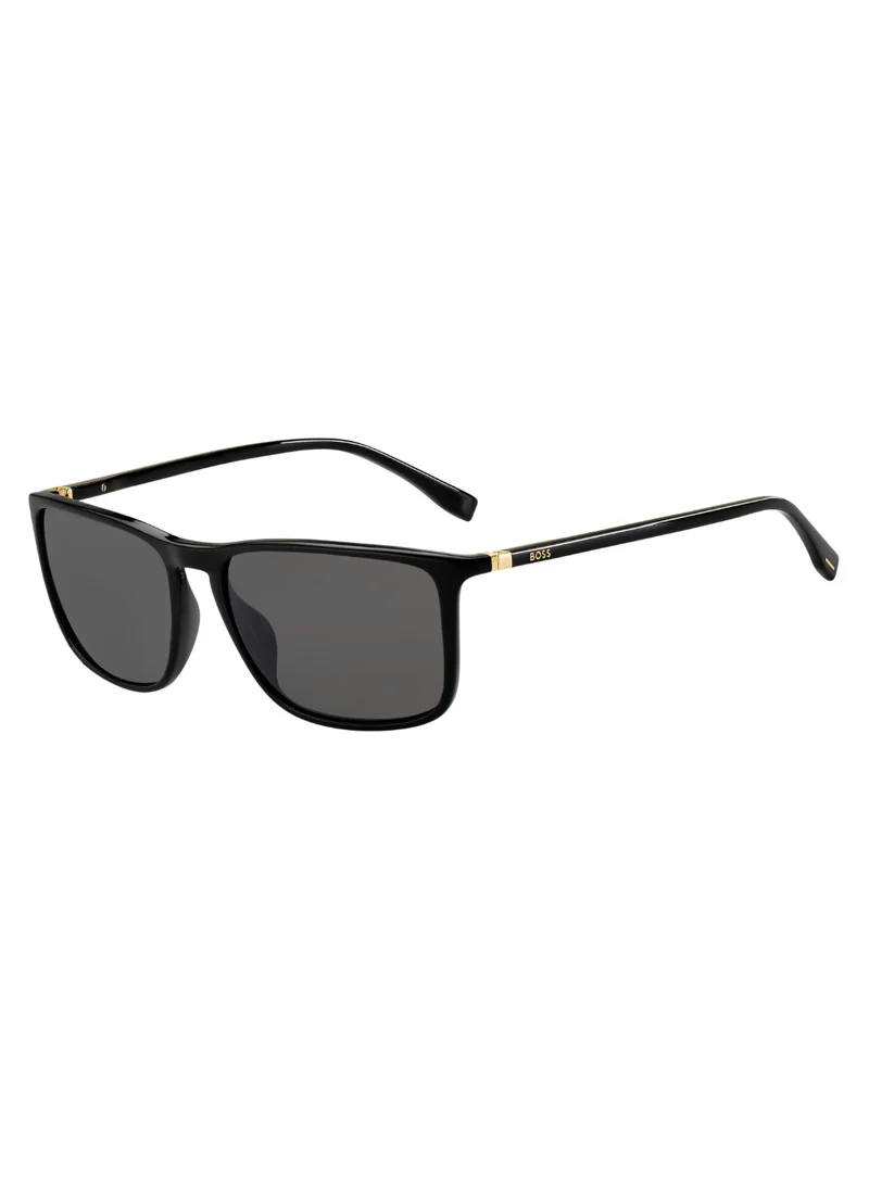 BOSS Men's UV Protection Sunglasses Boss 0665/S/It Black 42.5 - Lens Size: 57 Mm