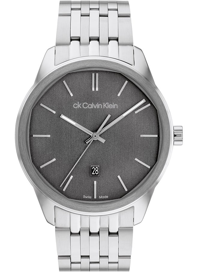 CALVIN KLEIN Men's Analog Round Shape Stainless Steel Wrist Watch 25000059 - 42 Mm 