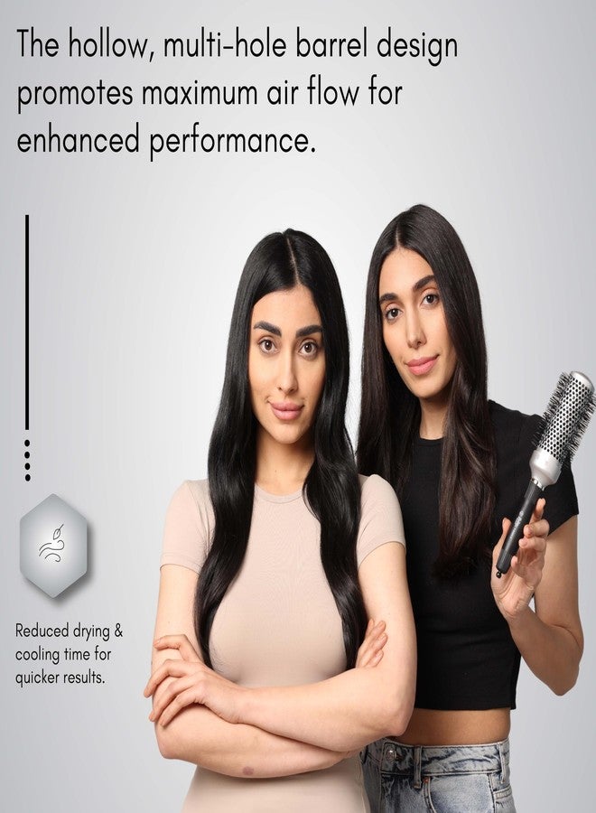 Beauté Secrets Round Hair Brush, Hot Curling Brush(2.5 inch, Barrel 1.5 inch), Roller Comb, Hair Roller Brush, Instantly Adds Volume, Hair Styler, 44mm - Image 4