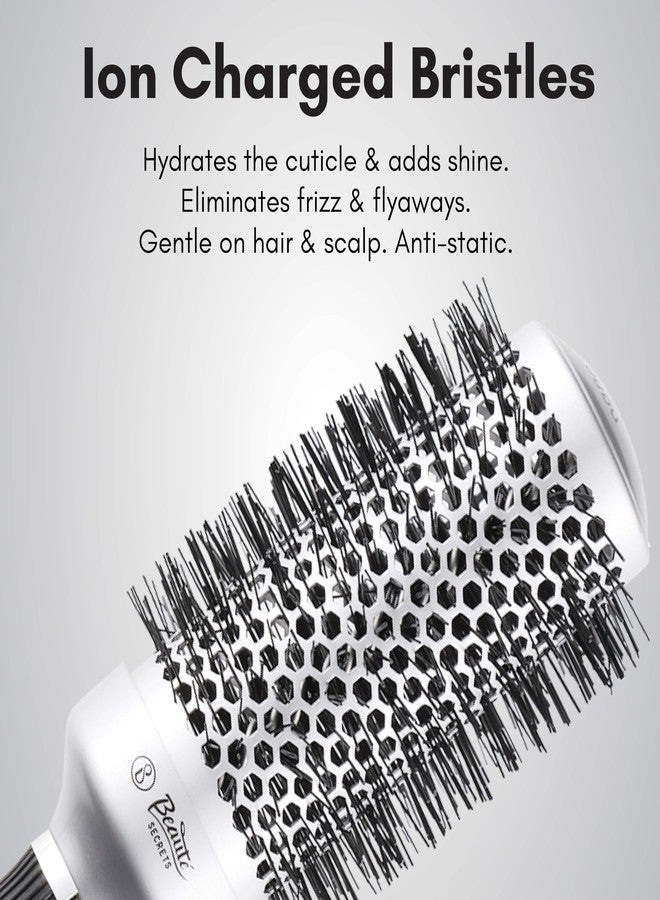 Beauté Secrets Round Hair Brush, Hot Curling Brush(2.5 inch, Barrel 1.5 inch), Roller Comb, Hair Roller Brush, Instantly Adds Volume, Hair Styler, 44mm - Image 5