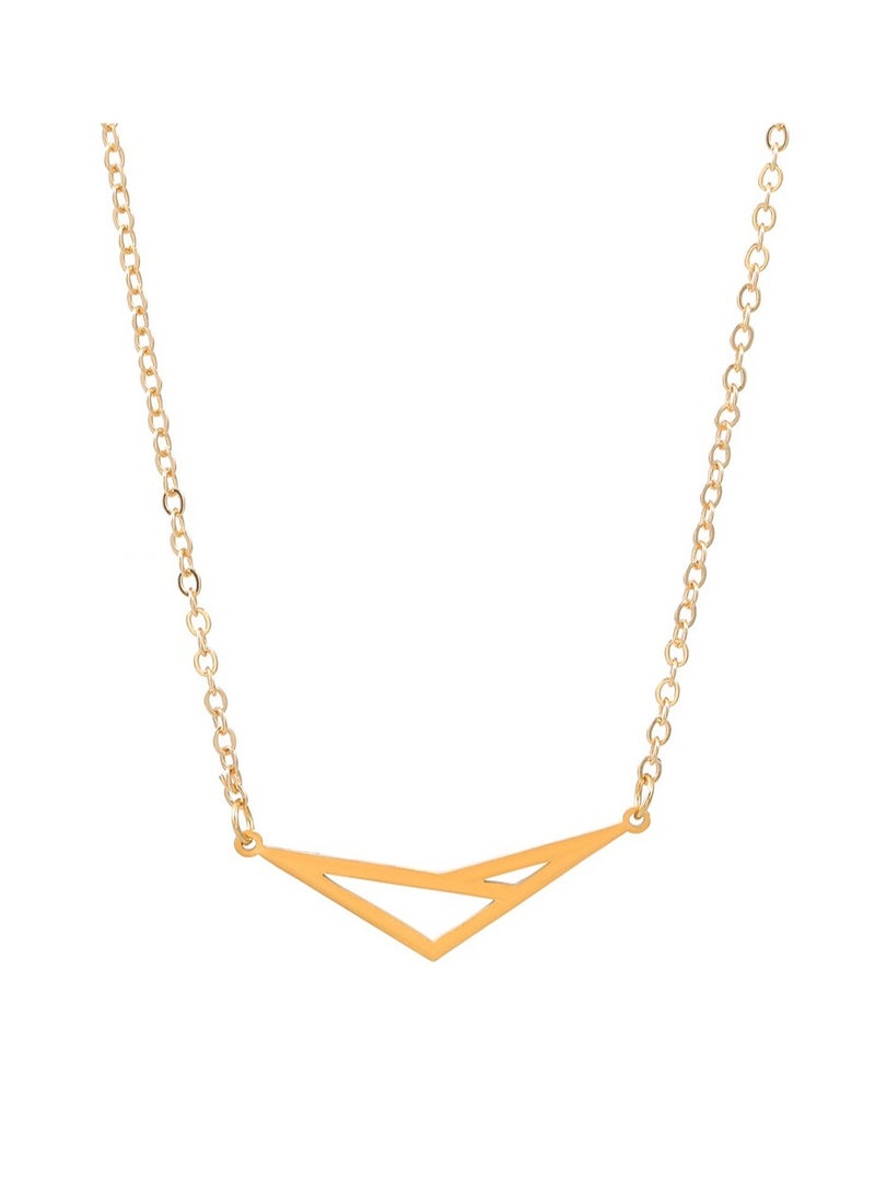 ساتينور قلادة المثلث العتيقة الفولاذ المقاوم للصدأ - Image 1