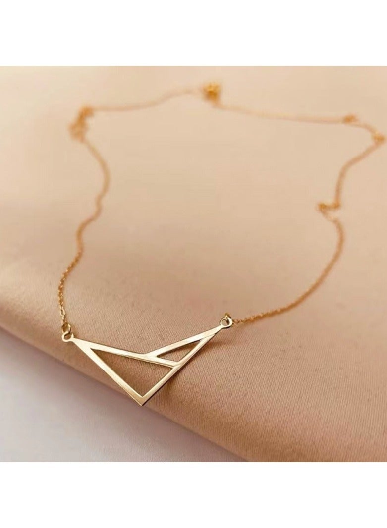 ساتينور قلادة المثلث العتيقة الفولاذ المقاوم للصدأ - Image 2