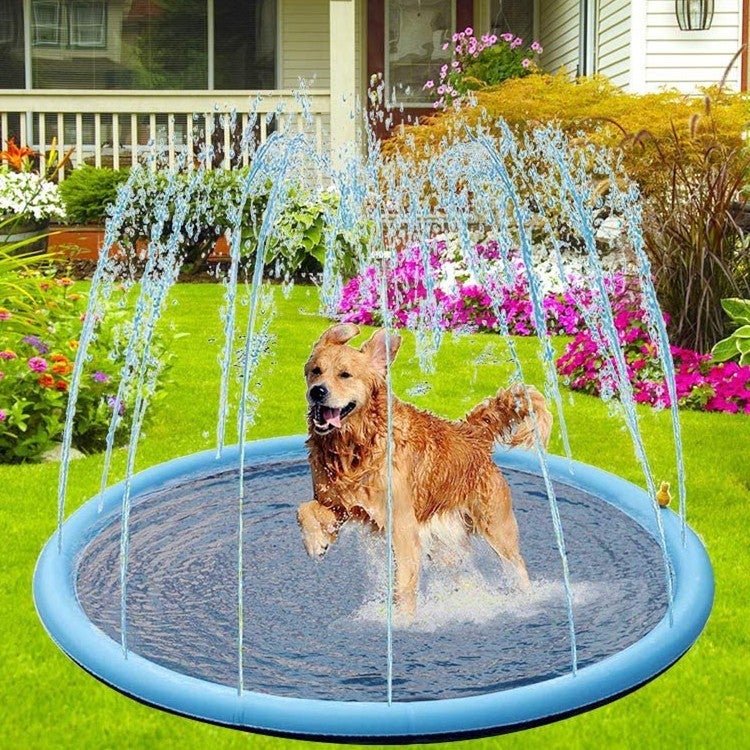 Thickeneded Non-Slip Pet Water Spray Mat Kidsren'S Water Toy Sprinkler Mat Pvc Pet Water Mat - Image 5